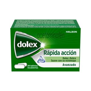 DOLEX RAPIDA ACCIÓN AVANZADO TABLETAS 500 MG FRASCO X 24 UNDS