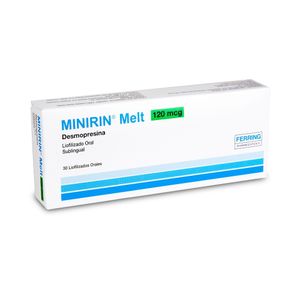 MINIRIN MELT (RG) LIOFILIZADO ORAL 120 MCG CAJA X 30 UNDS