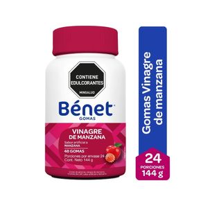 BENET VINAGRE DE MANZANA GOMAS FRASCO 144 G