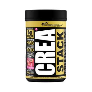 CREA STACK NUTRAMERICAN POLVO LIMONADA ROSADA TARRO 600 G