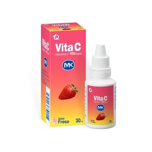 VITA C MK GOTAS 100 MG FRESA FRASCO 30 ML