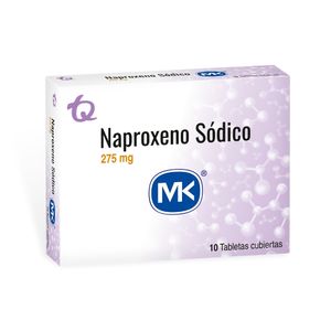 NAPROXENO MK TABLETAS 275 MG CAJA X 10 UNDS