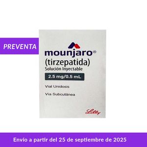 MOUNJARO SOLUCION INYECTABLE 2,5MG/0,5ML CAJA X 1 UND