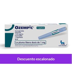 OZEMPIC CF (RG) SOLUCION INYECTABLE 1MG DOSIS CAJA X 1 UND
