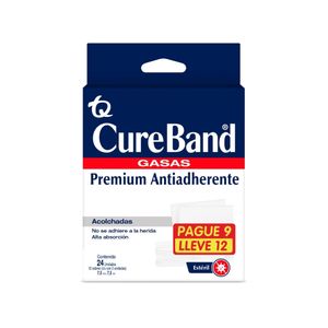 GASA CUREBAND 7.5X7.5CM SOBREX 2 CAJA PAGUE 9 LLEVE 12