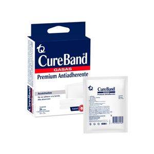 GASA CUREBAND 7.5X7.5CM CAJA X 24 UNDS