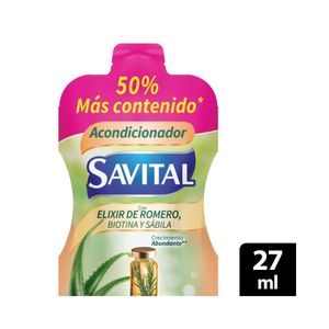 ACONDICIONADOR SACHET SAVITAL ELIXIR DE ROMERO CAJA X 20 UNDS