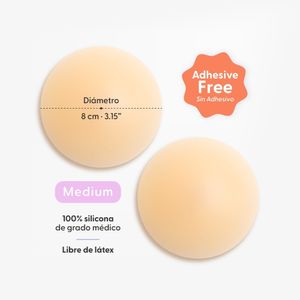 CUBRE PEZONES NIPSKIN SIN ADHESIVO VAINILLA (M) CAJA X 1 UND