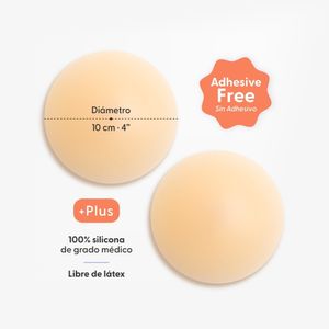 CUBRE PEZONES NIPSKIN SIN ADHESIVO VAINILLA (PLUS) CAJA X 1 UND