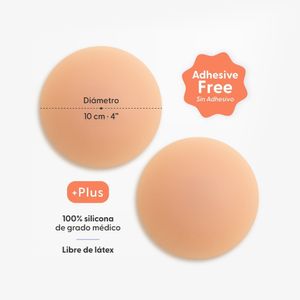CUBRE PEZONES NIPSKIN SIN ADHESIVO CAPPUCCINO (PLUS) CAJA X 1 UND