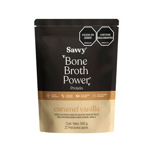 SAVVY BONE BROTH POWER CARAMEL VAINILLA DOYPACK 560 G