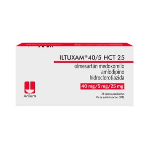 ILTUXAM HCT TABLETAS 40/5/25MG CAJA X 28 UNDS