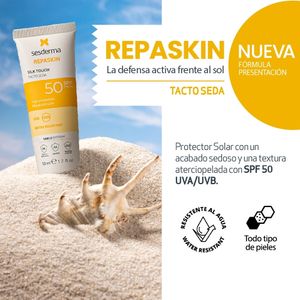 REPASKIN FACIAL TACTO SEDA SPF 50 FRASCO 50 ML