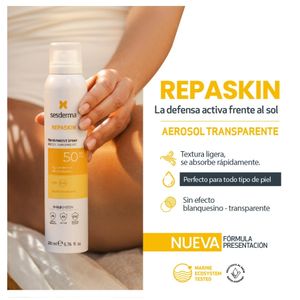 SESDERMA REPASKIN TRANSPARENTE AEROSOL SPF 50 FRASCO 200 ML