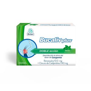 BUCALIV PLUS TABLETAS MENTA