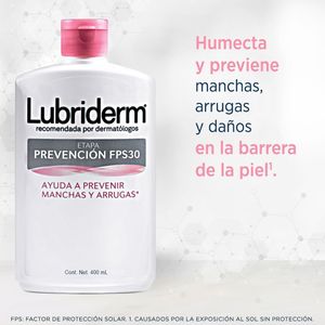 CREMA LUBRIDERM PREVENCION FPS 30 FRASCO 400 ML