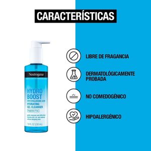 NEUTROGENA HYDRO BOOST LIMPIADOR FACIAL GEL FRASCO 230 ML