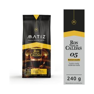 CAFE MOLIDO MATIZ SABOR A RON BOLSA 240 G