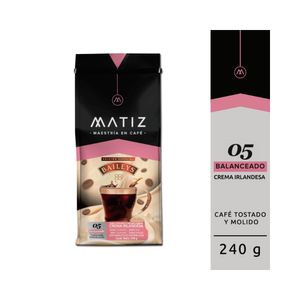 CAFE MOLIDO MATIZ SABOR A BAILEYS BOLSA 240 G