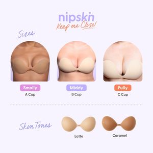 BRASIER INVISIBLE NIPSKIN ADHESIVO DE SILICONA LATTE COPA C X 1 UND