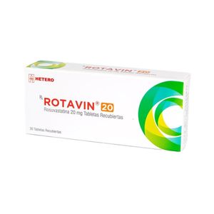 ROTAVIN (ROSUVASTATINA) TABLETAS 20 MG