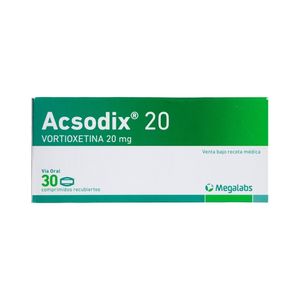 ACSODIX (RG) TABLETAS 20 MG CAJA X 30 UNDS