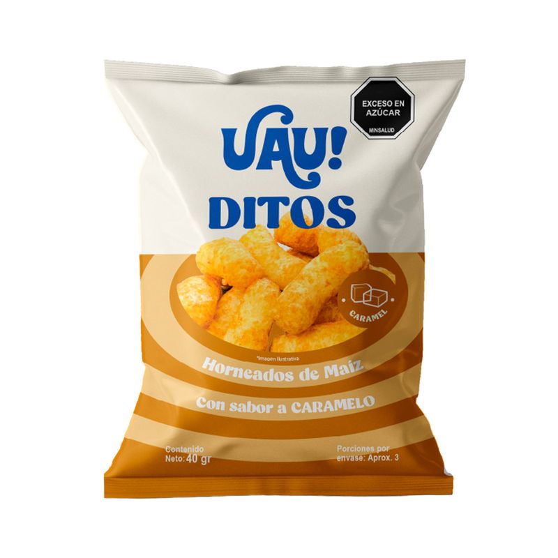 UAU DITOS CARAMELO BOLSA 40 G