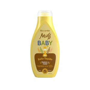 BAÑO LIQUIDO MUSS BABY AVENA Y SEDA FRASCO 400 ML