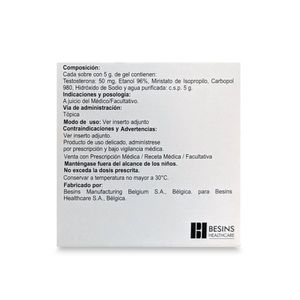 ANDROGEL SOBRES 50 MG