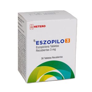 ESZOPILO (ESZOPICLONA) TABLETAS 3 MG FRASCO X 30 UNDS