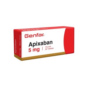 APIXABAN GENFAR TABLETAS 5 MG CAJA X 60 UNDS