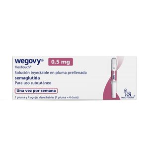 WEGOVY (CF) (RG) 0,5 MG/DOSIS SOLUCION INYECTABLE CAJA 1.5 ML