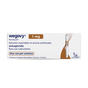 WEGOVY (CF) (RG) 1.0 MG/DOSIS SOLUCION INYECTABLE CAJA 3 ML