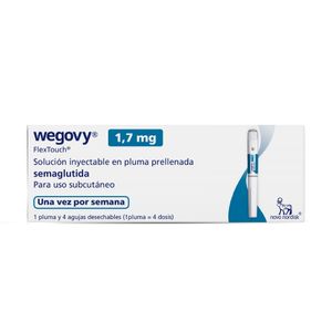 WEGOVY (CF)(RG) 1,7 MG/DOSIS SOLUCION INYECTABLE CAJA 3 ML
