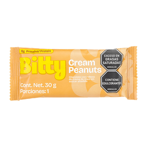 CHOCOLATINA BITTY CREAMY PEANUTS BOLSA 30 G