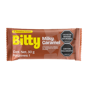 CHOCOLATINA BITTY MILKY CARAMEL BOLSA 30 G