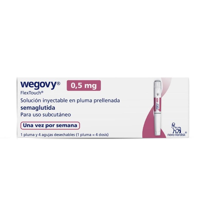 WEGOVY 0,5 MG DOSIS SOLUCION INYECTABLE CAJA 1.5 ML