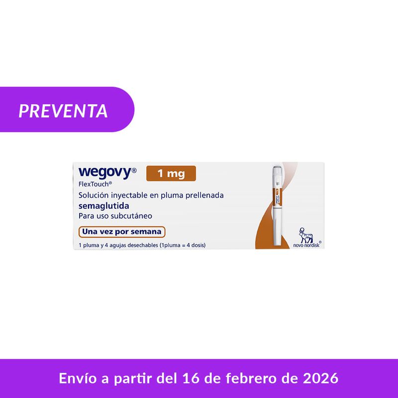 WEGOVY 1.0 MG/DOSIS SOLUCION INYECTABLE CAJA 3 ML