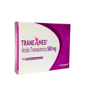 TRANEXMED TABLETAS 500 MG CAJA X 10 UNDS