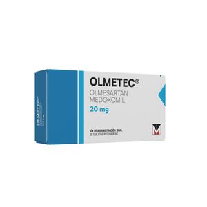 OLMETEC (RG) TABLETAS 20 MG