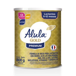 ALULA GOLD LACTANTES PREMIUM 0-12 MESES LATA 800 G
