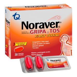 NORAVER GRIPA FAST TOTAL CAPSULAS BLANDAS