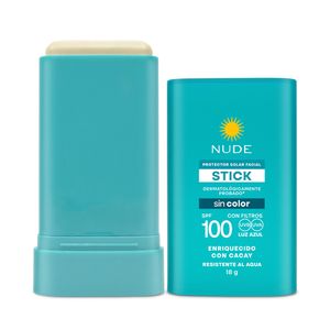 PROTECTOR SOLAR NUDE FACIAL SIN COLOR SPF 100 BARRA 18 G
