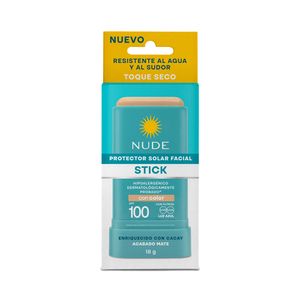 PROTECTOR SOLAR NUDE FACIAL CON COLOR SPF 100 BARRA 18 G