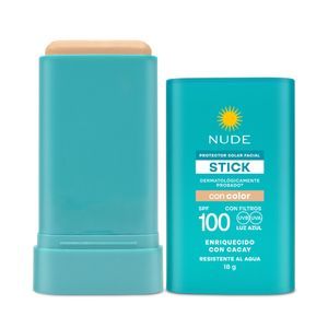 PROTECTOR SOLAR NUDE FACIAL CON COLOR SPF 100 BARRA 18 G