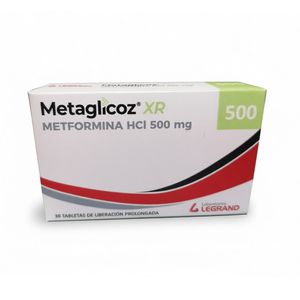 METAGLICOZ XR 500MG TABLETAS CAJA X 30 UNDS