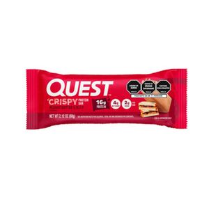 QUEST CRISPY BARRA DE PROTEINA MANTEQUILLA DE MANI Y JALEA BOLSA 60 G
