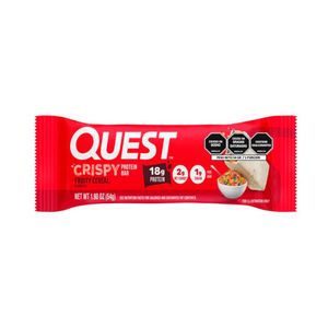 QUEST CRISPY BARRA DE PROTEINA CEREAL DE FRUTAS BOLSA 54 G