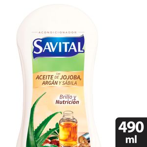 ACONDICIONADOR SAVITAL BRILLO Y NUTRICION FRASCO 490 ML