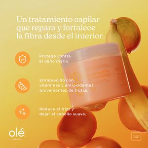 OLE TRATAMIENTO REPARADOR COCTEL DE FRUTAS POTE 300 ML